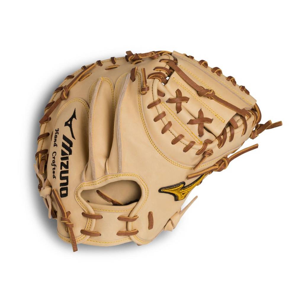 Mens Mizuno Pro 33.5" Baseball Catchers Mitt Brown Philippines (ZQJGNM653)